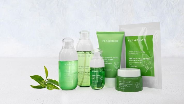 Kit Cuidado Facial Línea Té Verde Aceite Humectación Jhn-1