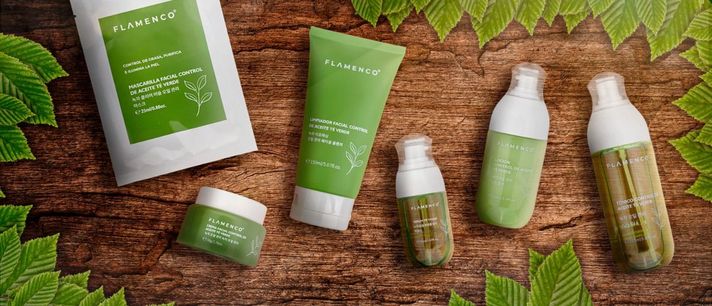 Kit Cuidado Facial Línea Té Verde Aceite Humectación Jhn-7