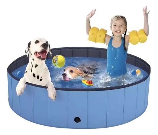 Piscina Pileta Plegable Para Mascotas Y Niños 120x30cm Jhn-1