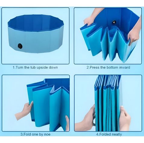 Piscina Pileta Plegable Para Mascotas Y Niños 120x30cm Jhn-5