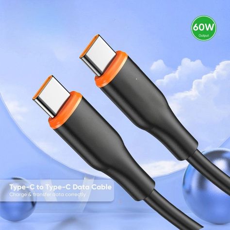 Set 5 Cables Tipo C To C Transmision Datos Carga Lau-5