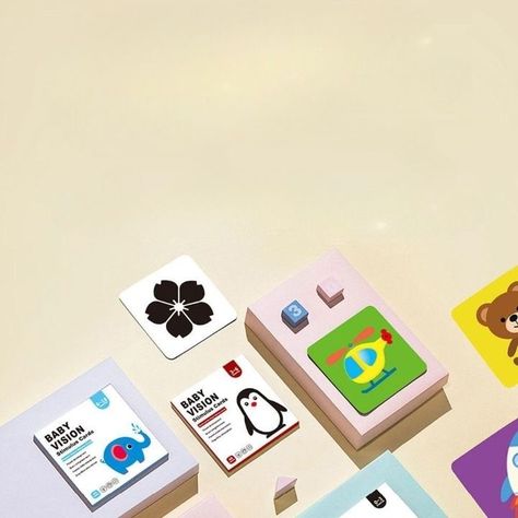 Set de 6 Tarjetas Estimulación Visual Bebés 3-6 Meses Jhn-6