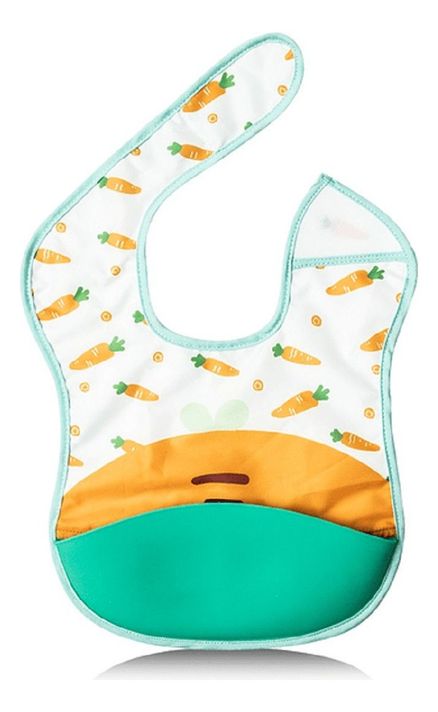Set 2 Baberos Silicona Impermeable Bandeja Recolectara Lau-0