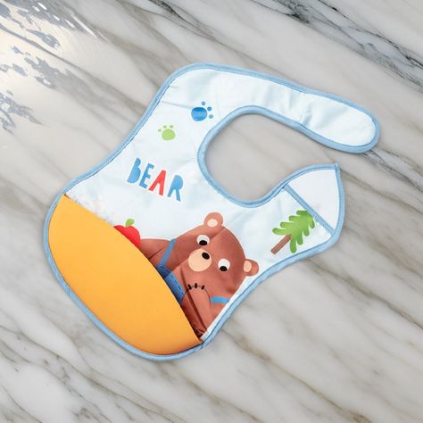 Set 2 Baberos Silicona Impermeable Bandeja Recolectara Lau-4