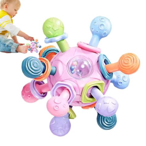 Set 2 Mordedor Juguete Estimulacion Pelota Bebes Lau-0