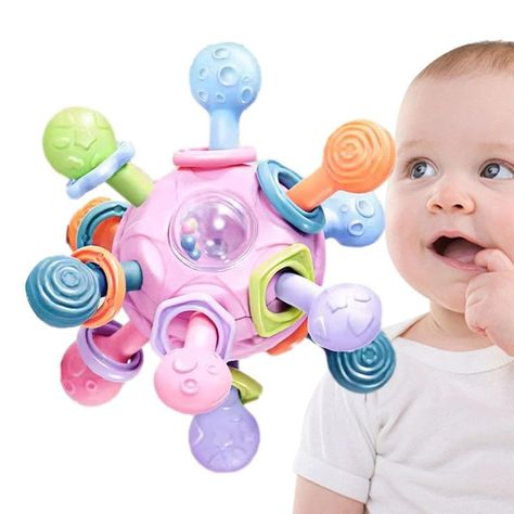 Set 2 Mordedor Juguete Estimulacion Pelota Bebes Lau-2