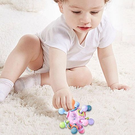 Set 2 Mordedor Juguete Estimulacion Pelota Bebes Lau-3