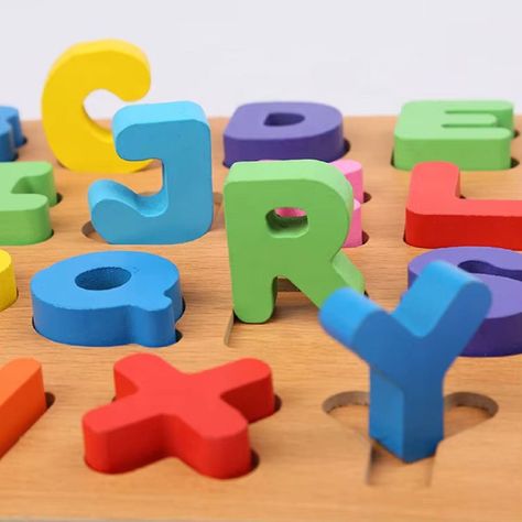 Set 3 Rompecabezas Madera Numero Letras Educativo Niños Lau-6