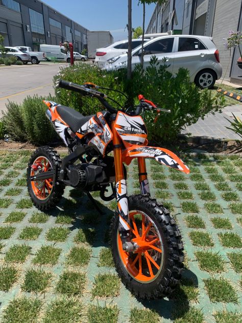 Moto Pitbike 49cc  Anaranjada-1