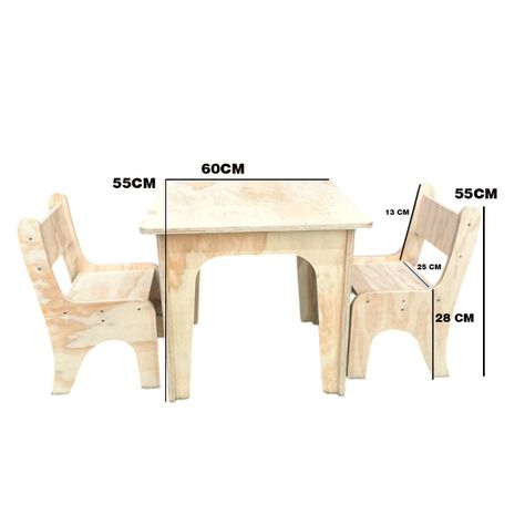 Juego de Mesa y Sillas Montessori Para Niños-1