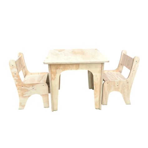 Juego de Mesa y Sillas Montessori Para Niños-2