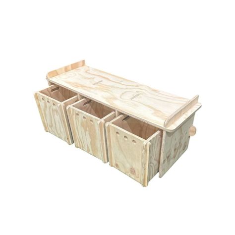 Organizador Montessori de Madera con Cajones con ruedas-0