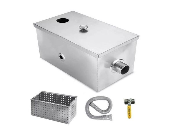 TRAMPA DE GRASA 50X25X25CM 100% ACERO INOX 40LTS-1