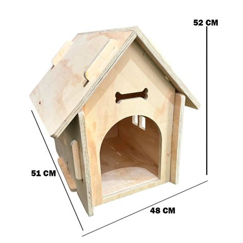 Casa De Madera Para Perros Pequeños Y Medianos-1