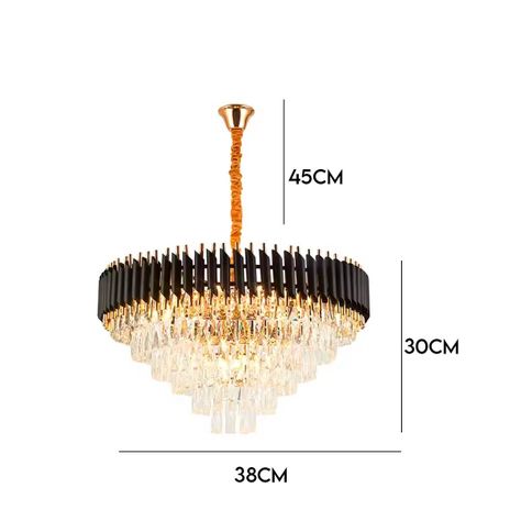 Lámpara colgante Pequeña de decoración clásico contemporáneo Negro-1