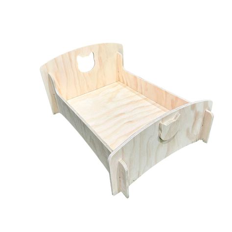 Cama de Madera  Diseño Gatito-0