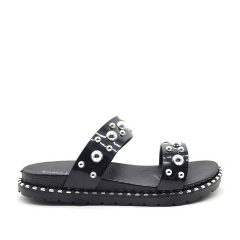 Sandalia Negra Mujer C5851 Gotta-0