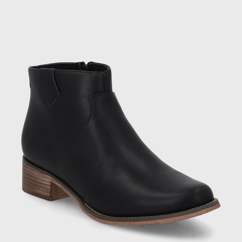 Botin Taco Negro Mujer 13556 Gotta-1