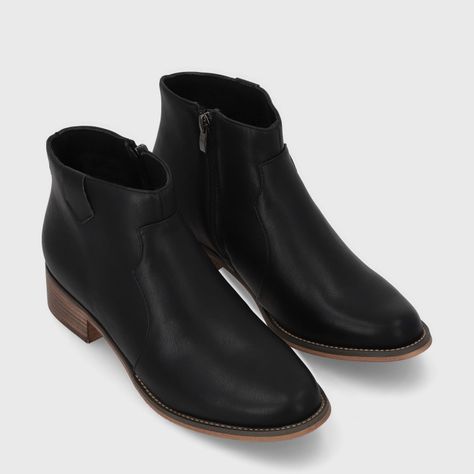Botin Taco Negro Mujer 13556 Gotta-2