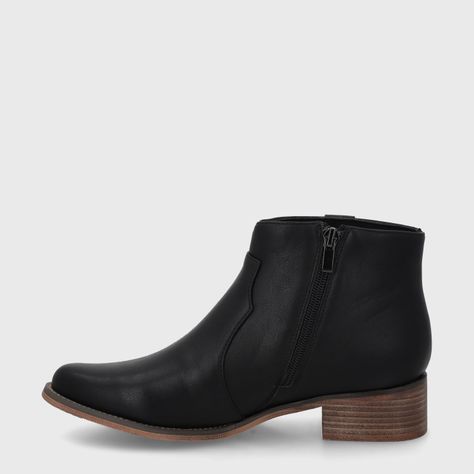 Botin Taco Negro Mujer 13556 Gotta-3