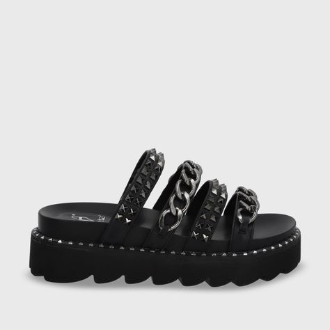 Sandalia Negra Mujer 1573A Gotta-0
