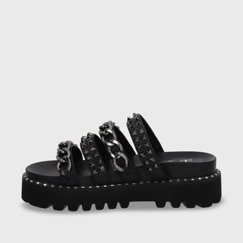 Sandalia Negra Mujer 1573A Gotta-3
