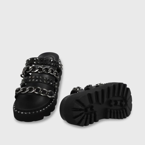 Sandalia Negra Mujer 1573A Gotta-5