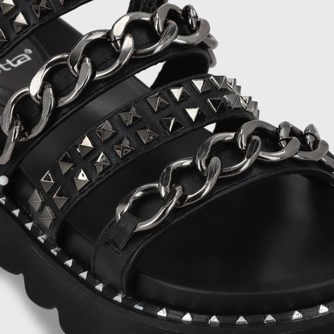 Sandalia Negra Mujer 1573A Gotta-6