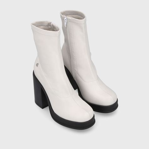 Botín Blanco Invierno Mujer 33781 Gotta-2