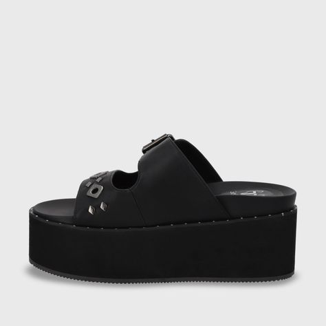 Sandalia Plataforma Negro Mujer 1566D Gotta-3