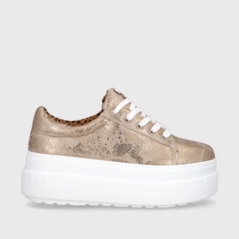 Zapatilla Dorada Mujer 13261 Gotta-0