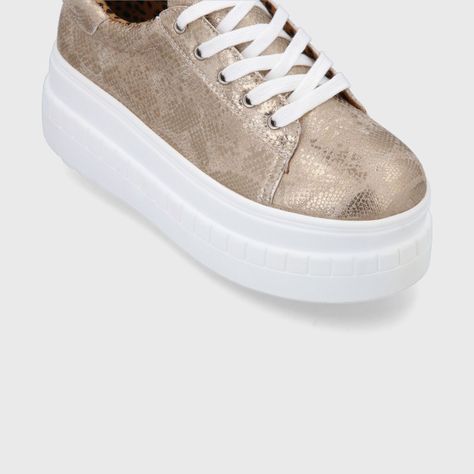 Zapatilla Dorada Mujer 13261 Gotta-5