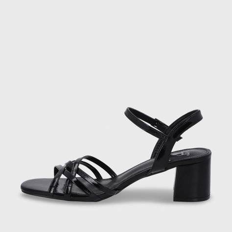 Sandalia Taco Negra Mujer 55901 Gotta-3