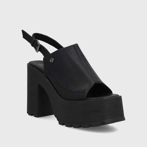 Sandalia Plataforma Negra Mujer 35283 Gotta-1