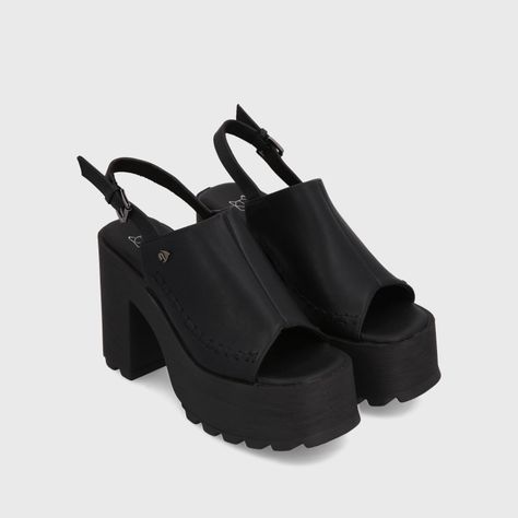 Sandalia Plataforma Negra Mujer 35283 Gotta-2
