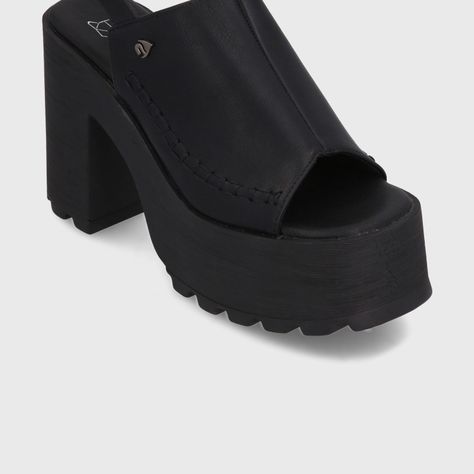 Sandalia Plataforma Negra Mujer 35283 Gotta-5