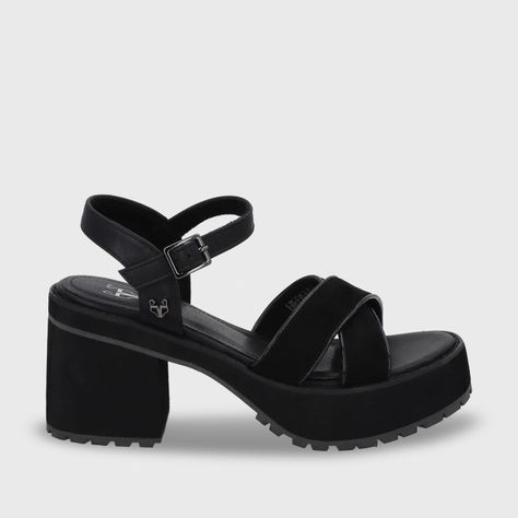 Sandalia Plataforma Negra Mujer 25796 Gotta-0