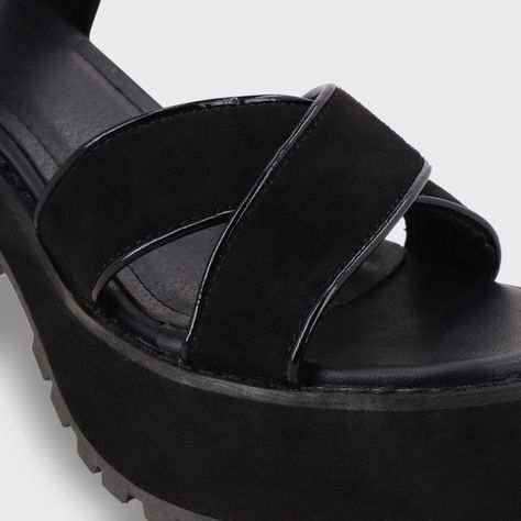 Sandalia Plataforma Negra Mujer 25796 Gotta-5