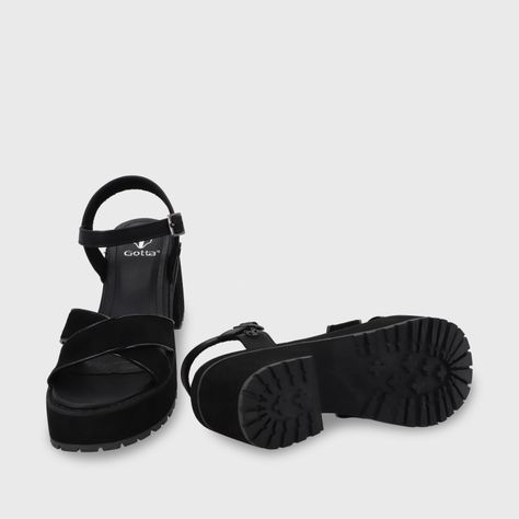 Sandalia Plataforma Negra Mujer 25796 Gotta-6