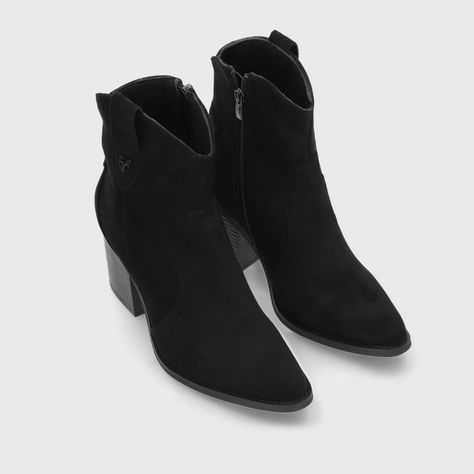 Botin Taco Negra Mujer 53780 Gotta-2