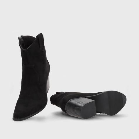 Botin Taco Negra Mujer 53780 Gotta-6