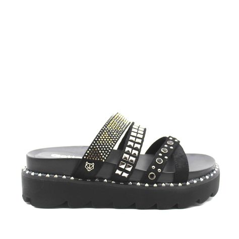 Sandalia Negra Mujer 15734 Gotta-0