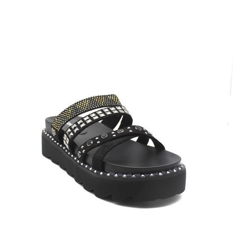 Sandalia Negra Mujer 15734 Gotta-1
