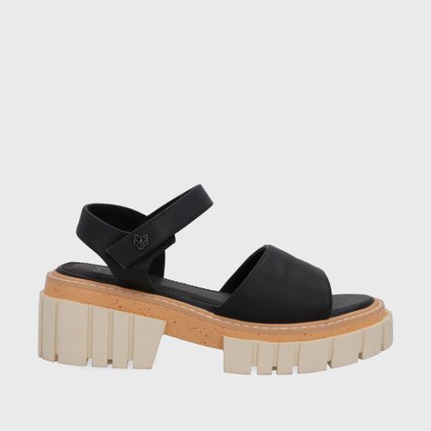 Sandalia Plataforma Negra Mujer 35161 Gotta-0