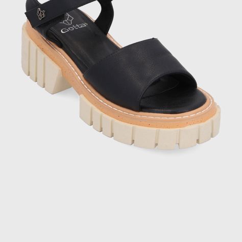 Sandalia Plataforma Negra Mujer 35161 Gotta-5