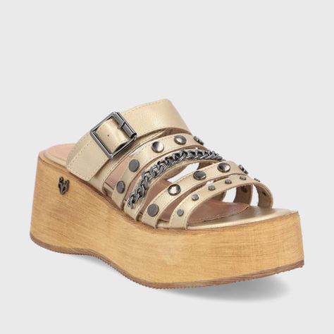 Sandalia Dorada Mujer 45841 Gotta-1