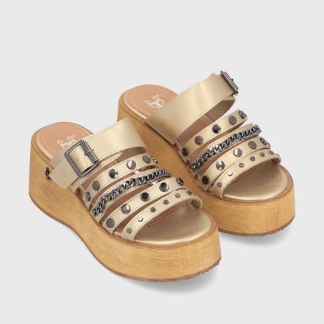 Sandalia Dorada Mujer 45841 Gotta-2
