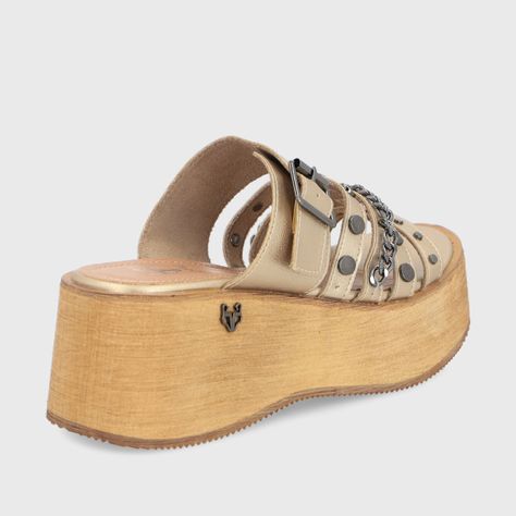 Sandalia Dorada Mujer 45841 Gotta-4