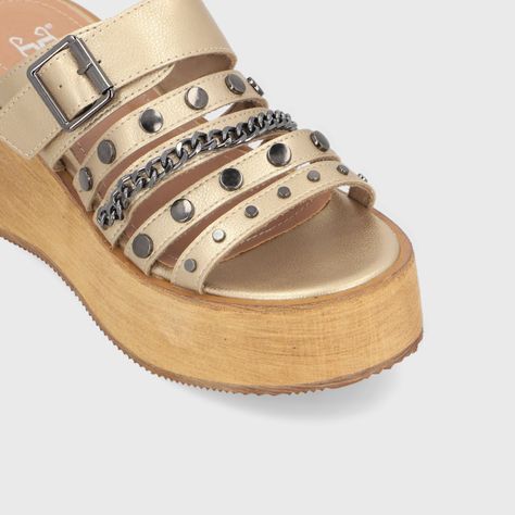 Sandalia Dorada Mujer 45841 Gotta-5