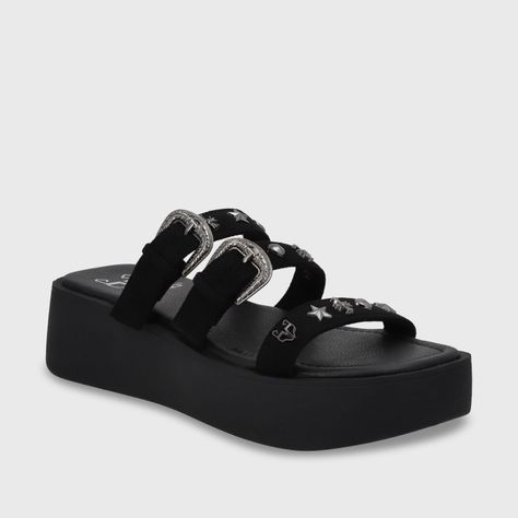 Sandalia Plataforma Negro Mujer 53732 Gotta-1